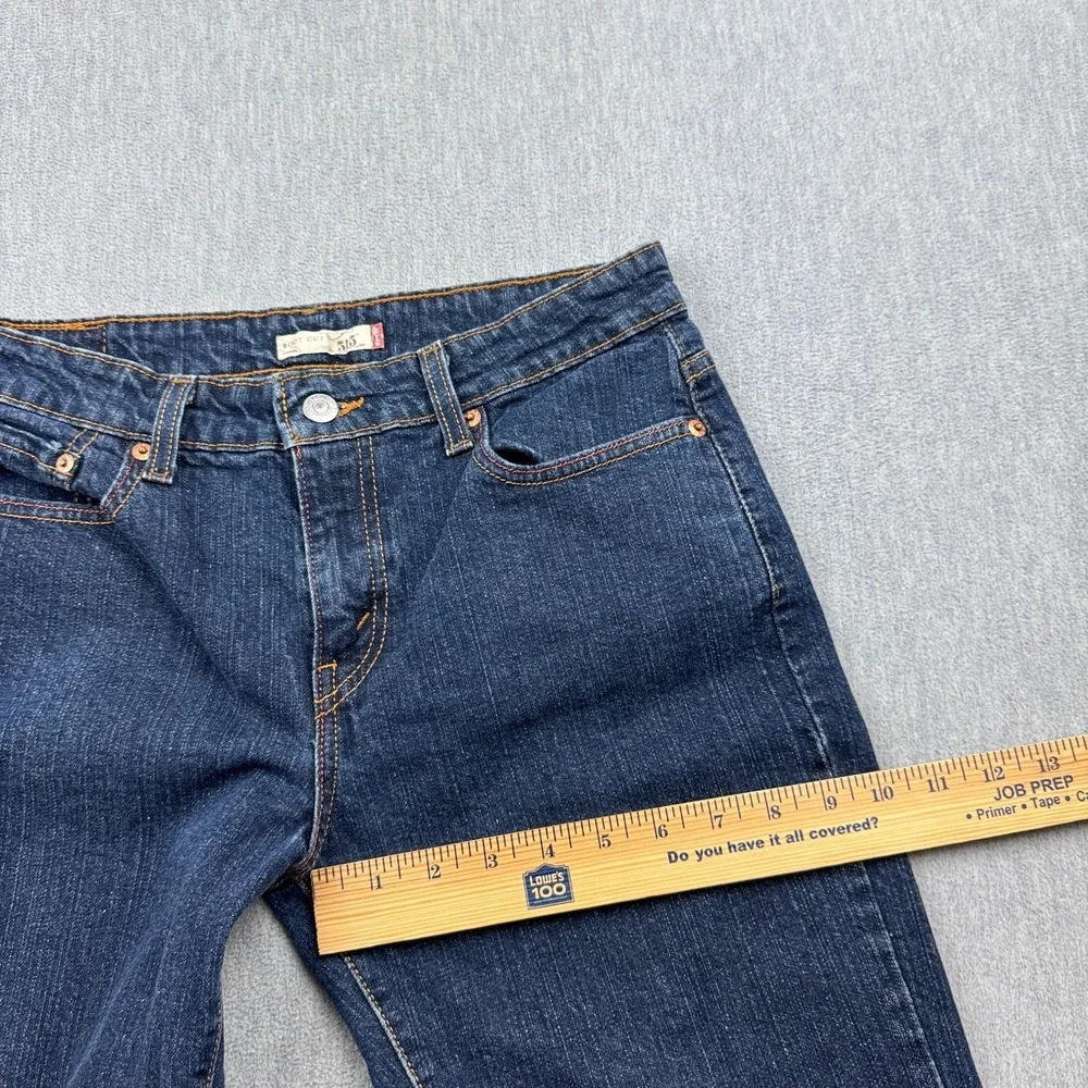 Levis Jeans Women 30x27 Blue 515 Bootcut Dark Wash Mid Rise Casual Classic Pants